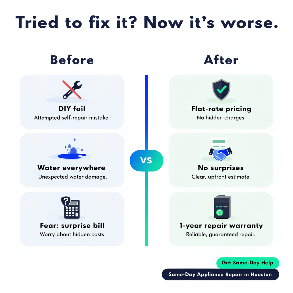 Before and after comparison ad creative