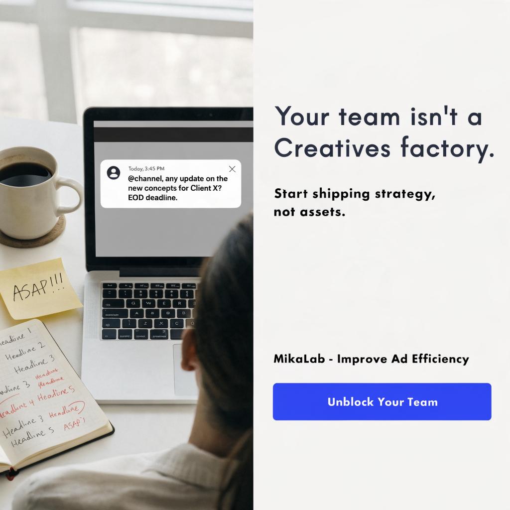 Your team is not a creatives factory ad creative