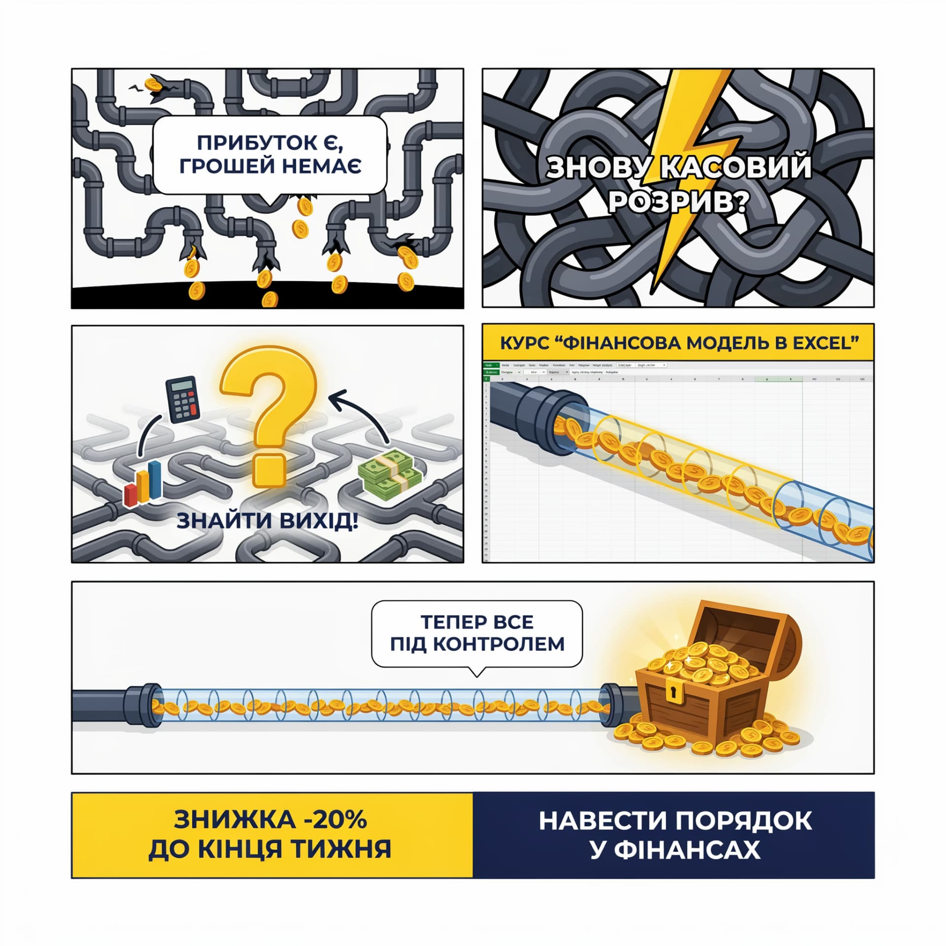 Financial model comic pipeline creative
